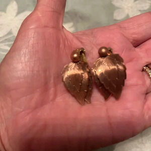 Vintage copper earrings